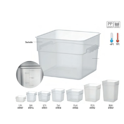  PP food containers -40°C...+70°C
