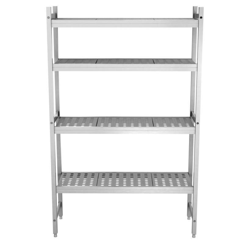 Alumiiniumist põrandariiul 1066x360x1685mm, anodeeritud