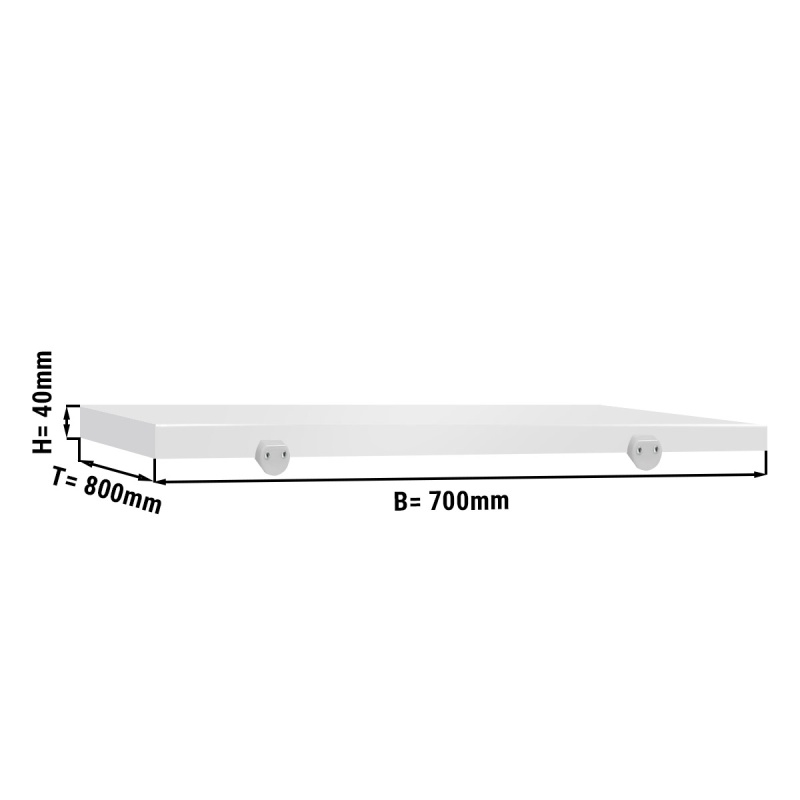 Lõikelaud lihunikulauale 700x800mm, valge