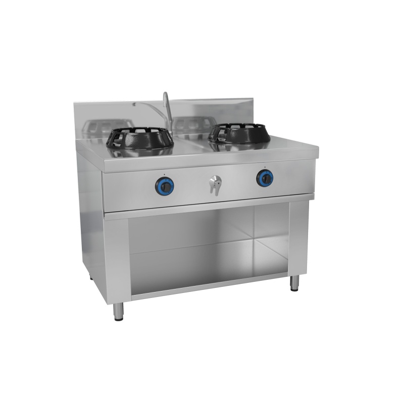 Wokpliit gaasiga - 2 põletit - 28 kw