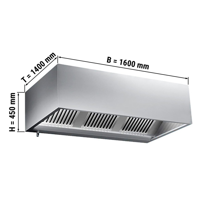 Ventilatsioonikubu filtri ja valgusega 1600x1400x450mm