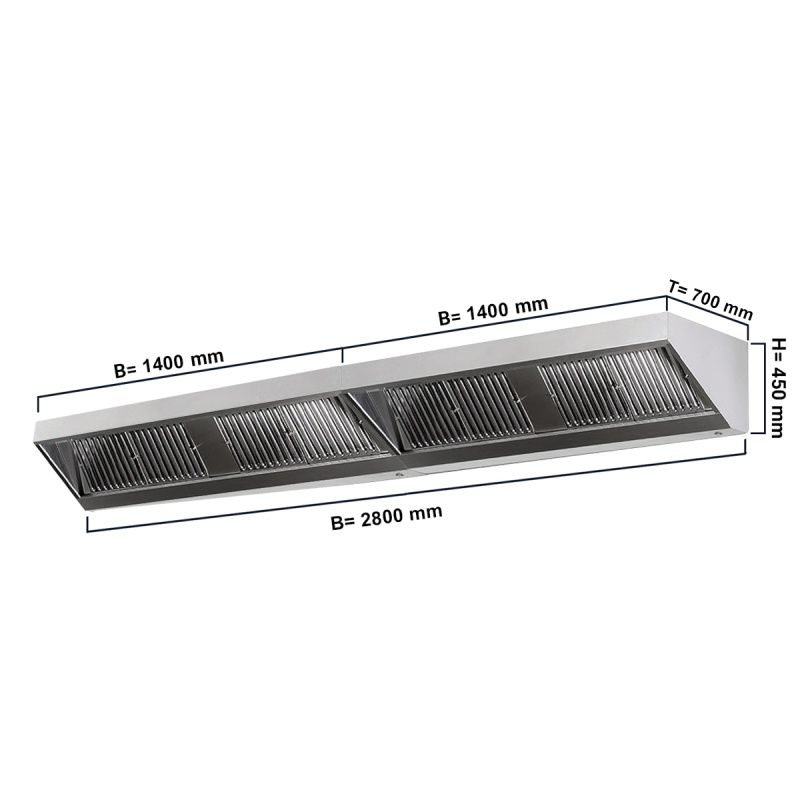 Seinakubu filtri ja valgusega 2800x700x450mm
