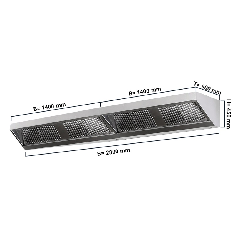 Seinakubu filtri ja valgusega 2800x900x450mm