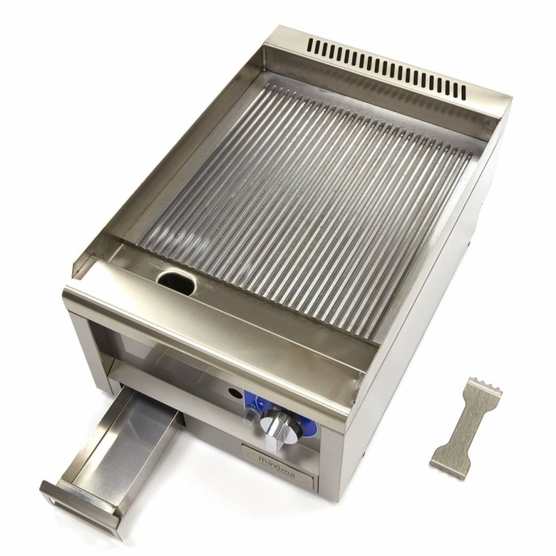 Gaasiga plaatgrill soonega 40x60cm