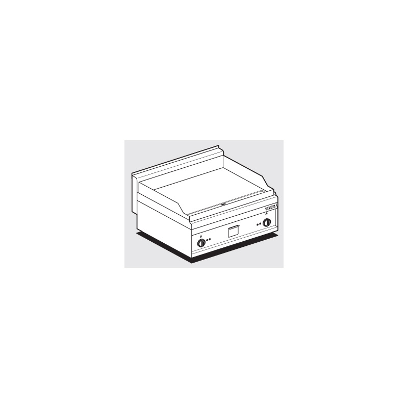 Plaatgrill LOTUS 80x65x29cm, sile