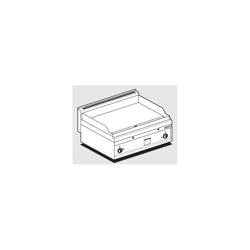 Gaasi plaatgrill LOTUS 80x65x29cm, sile