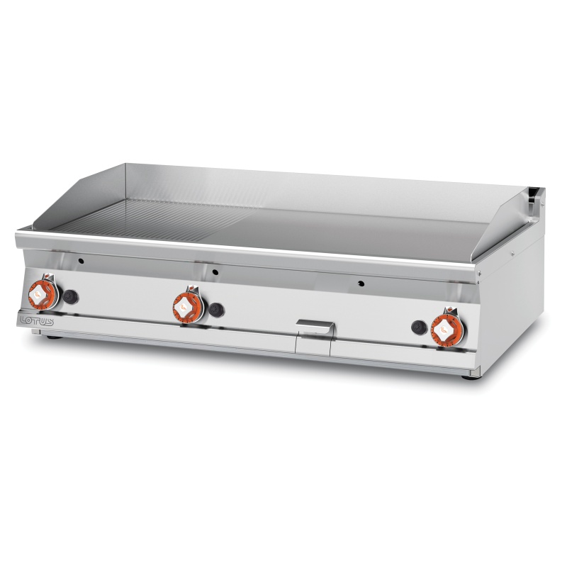 Gaasi plaatgrill LOTUS 120x70,5x28cm, sile+rihvel