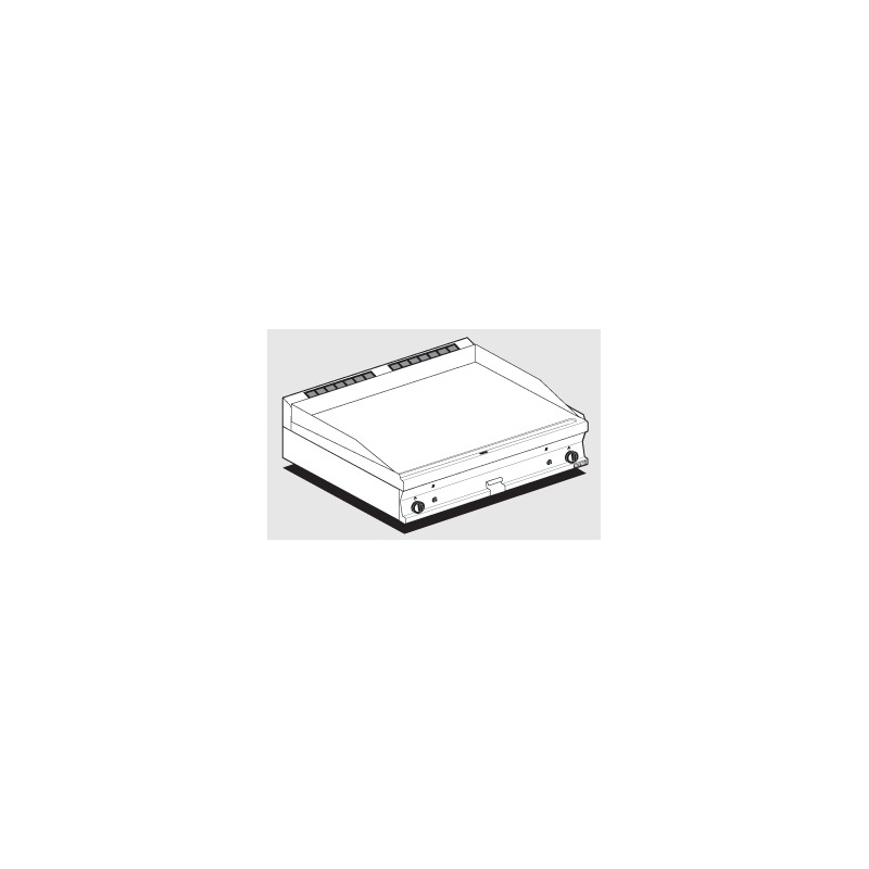 Gaasi plaatgrill LOTUS 100x60x28cm, sile