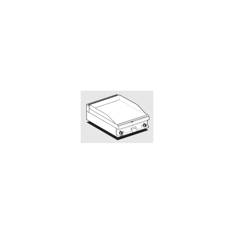 Gaasi plaatgrill LOTUS 60x60x28cm, sile