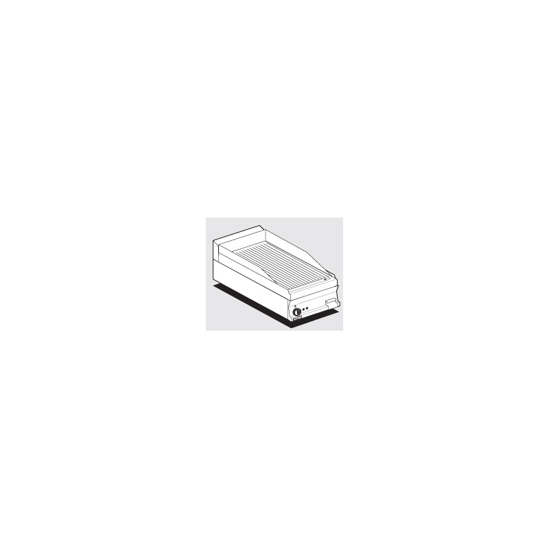 Plaatgrill LOTUS 40x60x28cm, rihvel