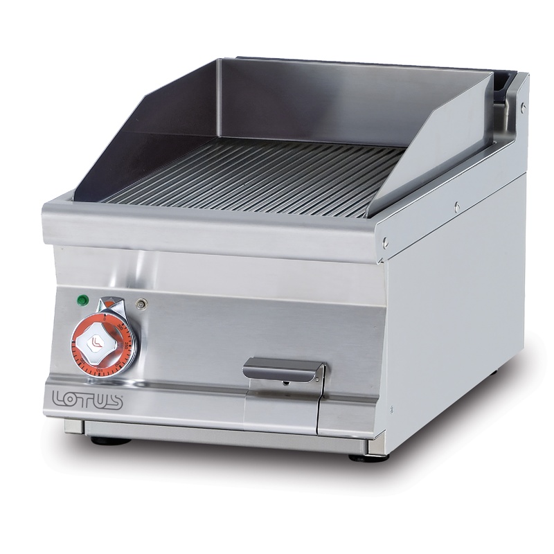 Plaatgrill LOTUS 40x70,5x28cm, rihvel