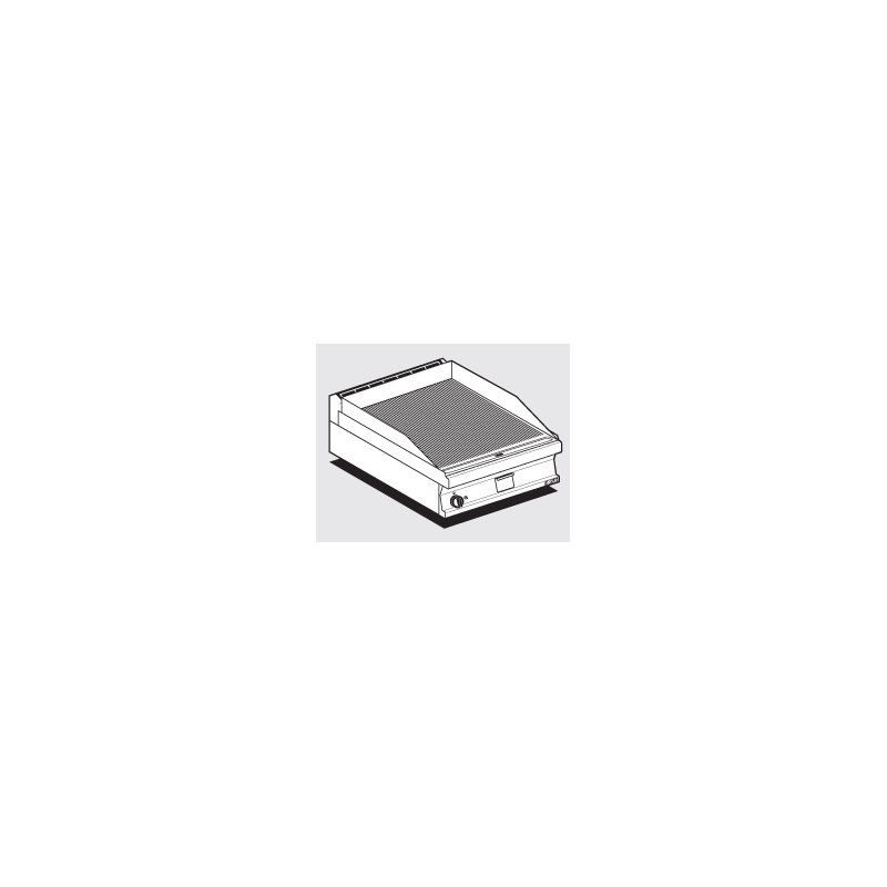 Gaasi plaatgrill LOTUS 60x70,5x28cm, rihvel