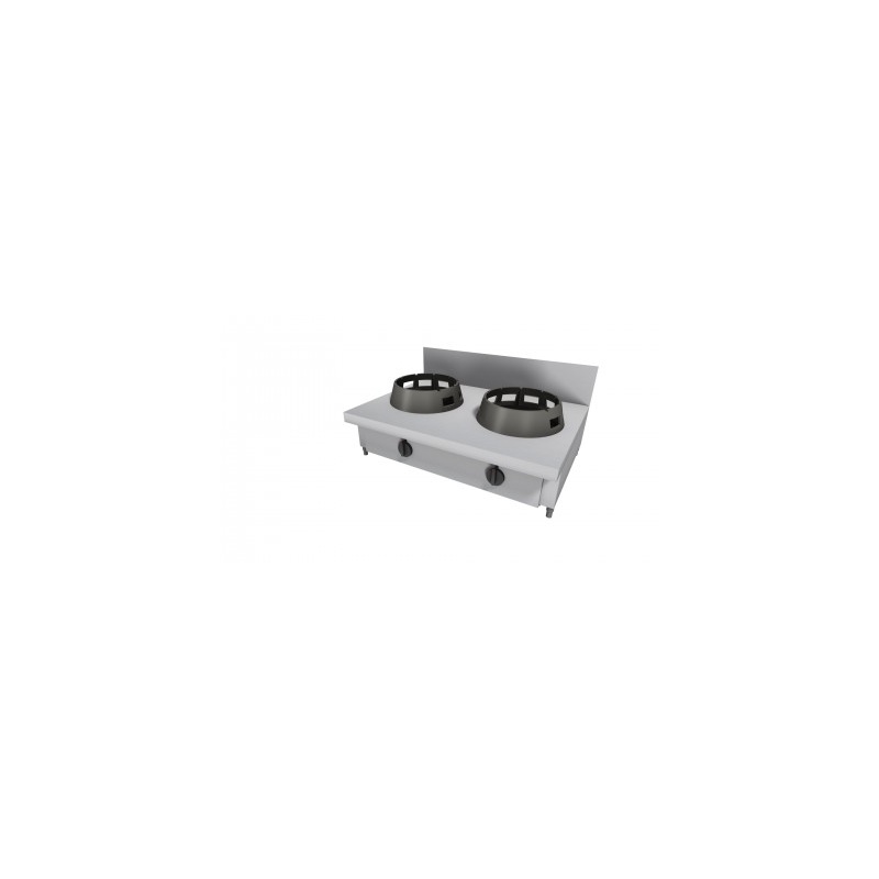 Wok pliit, tagaäärega 2x21kw 100x60cm