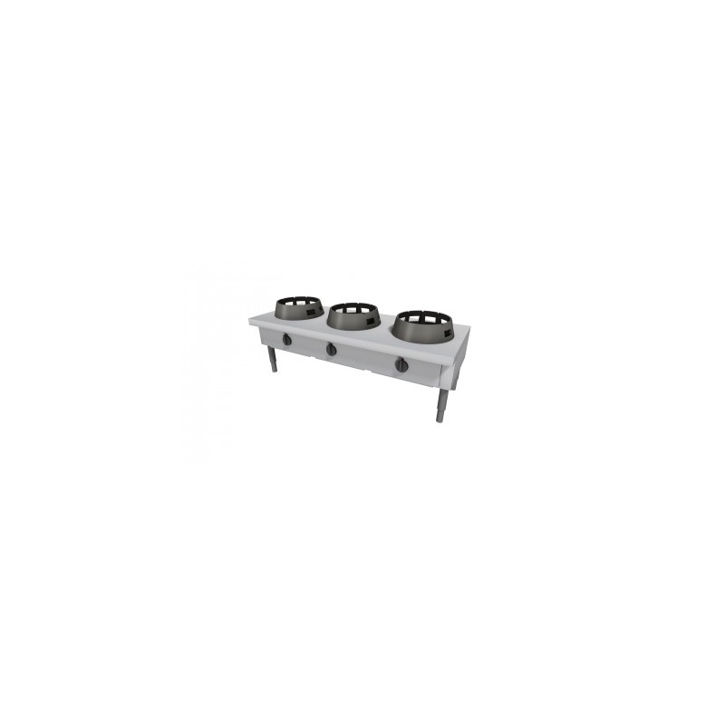 Wok pliit, jalgadel 3x21kw 150x60cm