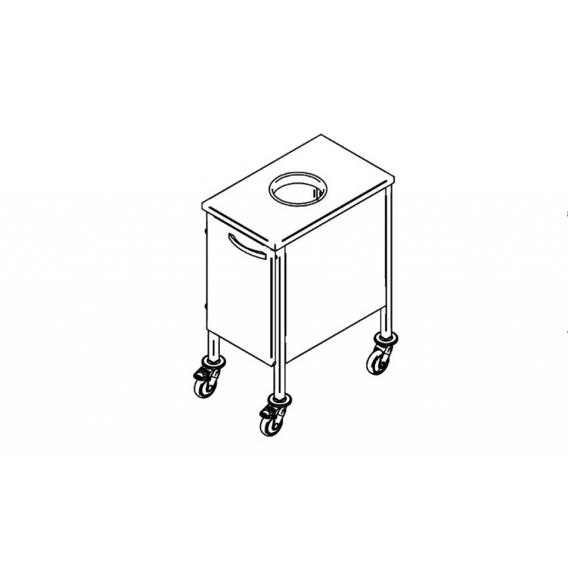 Biojäätmete käru 30l