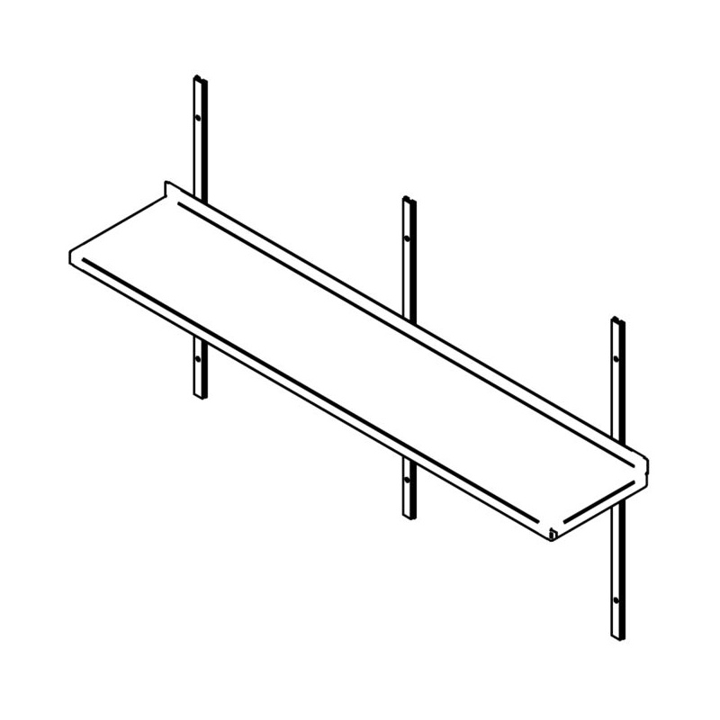 Roostevaba seinariiul 1600x300mm