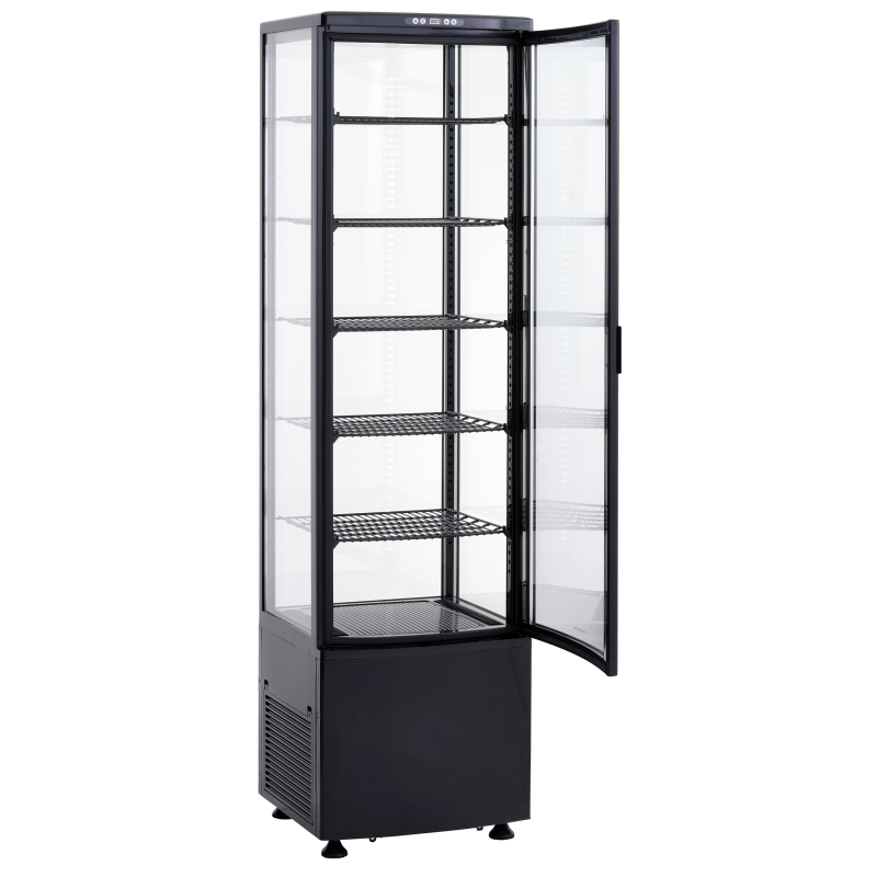 Külmkapp 270l, klaasustega