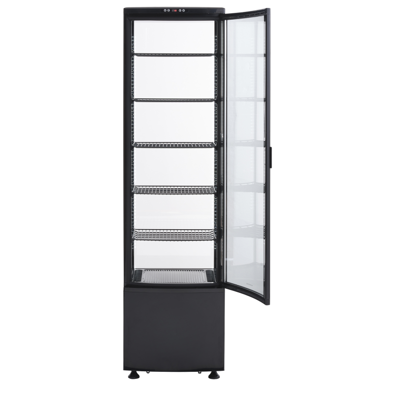 Külmkapp 270l, klaasustega