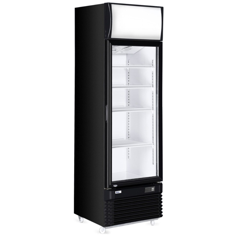 Klaasuksega külmik 313l