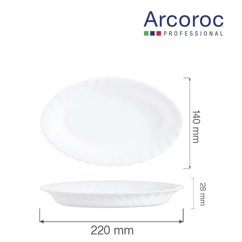 Trianon taldrik, 220x140x (h028mm