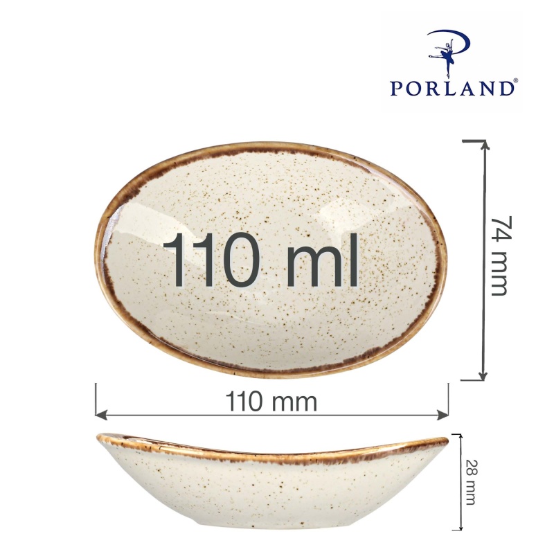 Sand ovaalne mininõu, 110mm