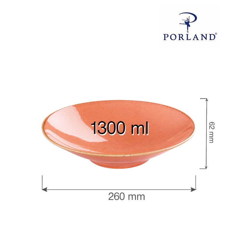 Amber taldrik jalaga, 260x(k)62mm