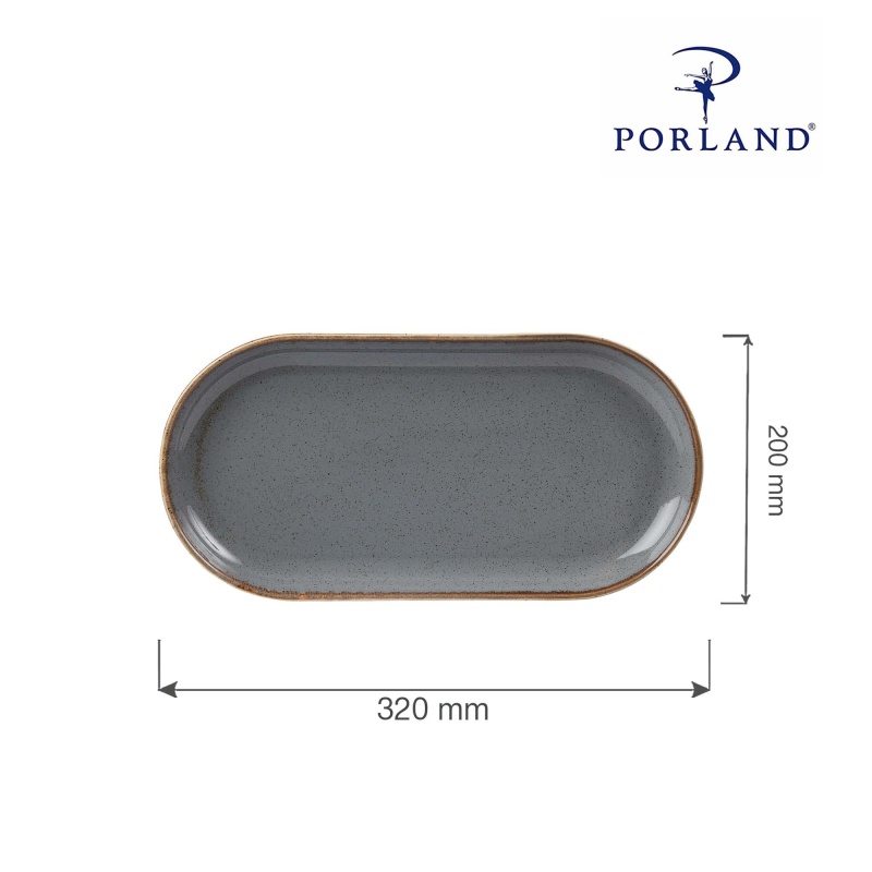 Stone ovaalne taldrik, 320x200mm