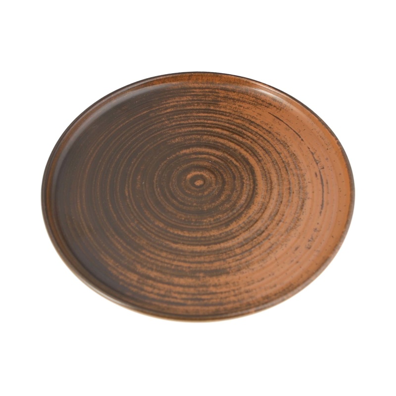 Lykke brown kõrge servaga taldrik, 180mm