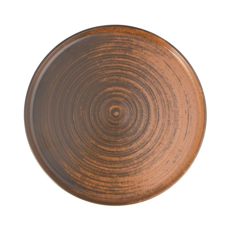 Lykke brown kõrge servaga taldrik, 180mm