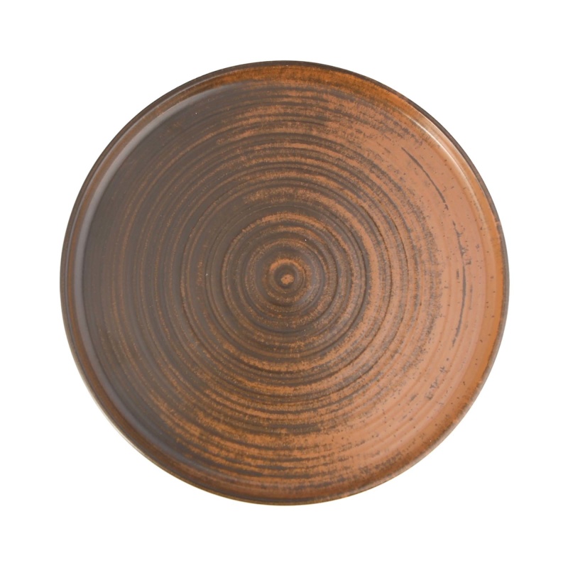 Lykke brown kõrge servaga taldrik, 180mm
