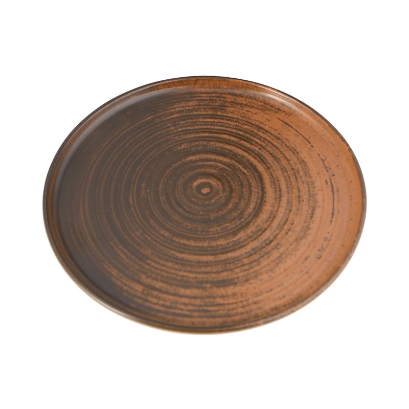 Lykke brown kõrge servaga taldrik, 180mm