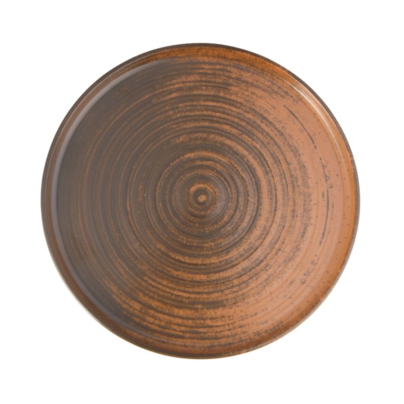 Lykke brown kõrge servaga taldrik, 180mm
