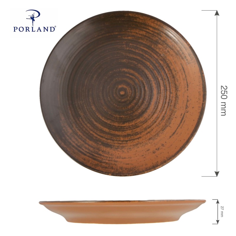 Lykke brown taldrik, 170mm