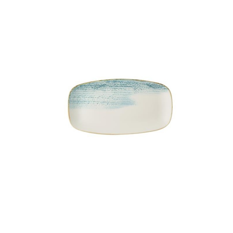 Homespun accents aquamarine taldrik, 298x153mm