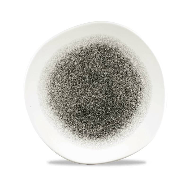 Raku quartz black taldrik, 264 mm