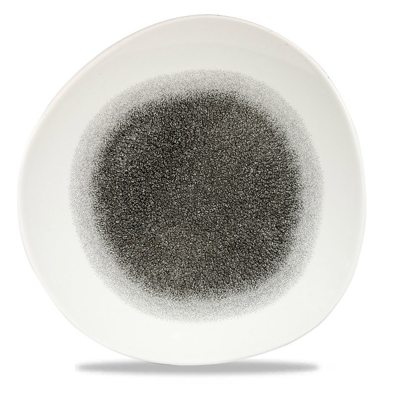 Raku quartz black ümar taldrik, 286mm