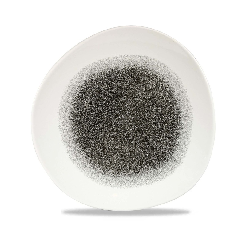 Raku quartz black ümar taldrik, 210mm