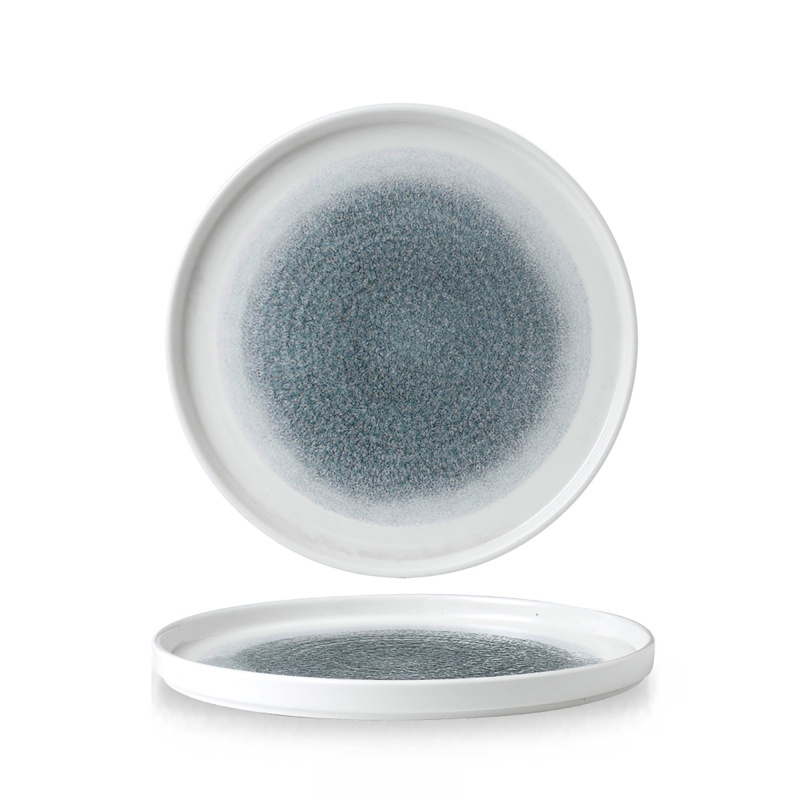Raku topaz blue taldrik, 260mm