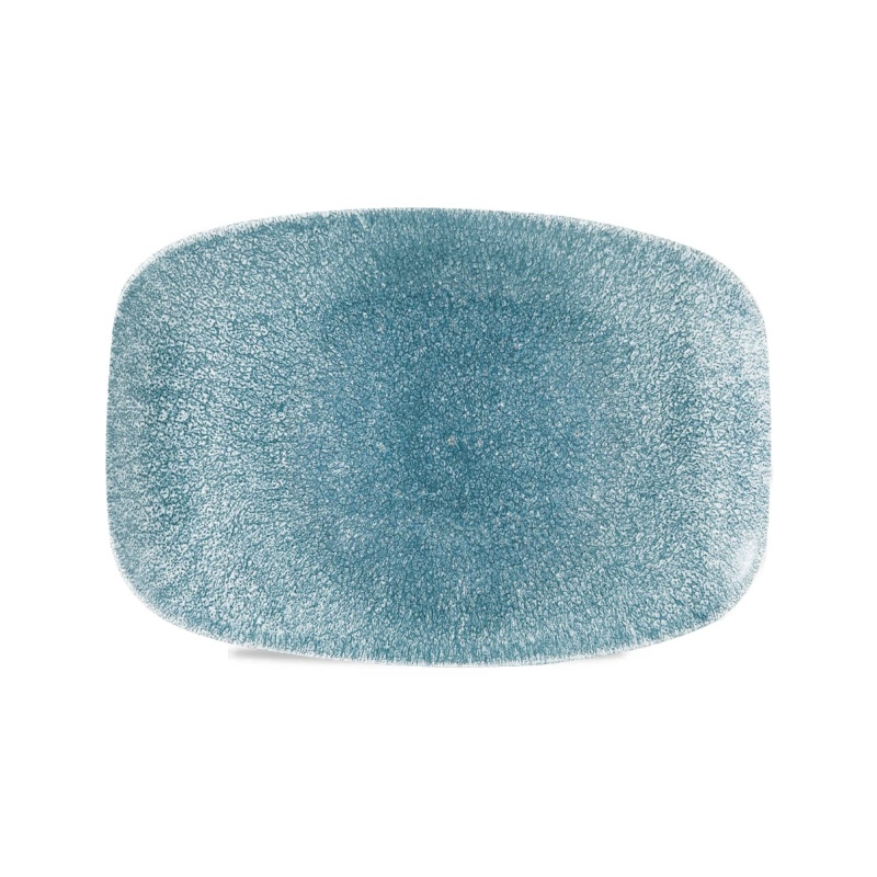 Raku topaz blue piklik vaagen, 344x234 mm
