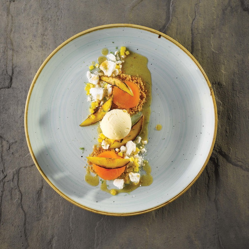 Stonecast duck egg taldrik, 217mm