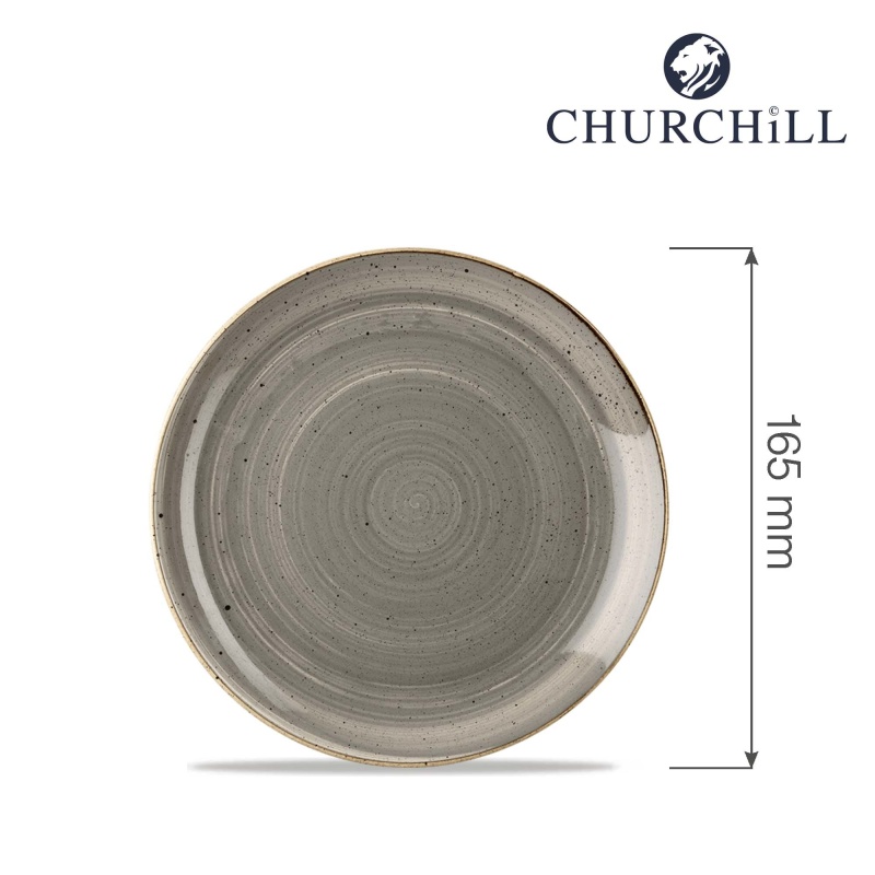 Stonecast grey taldrik, 165mm