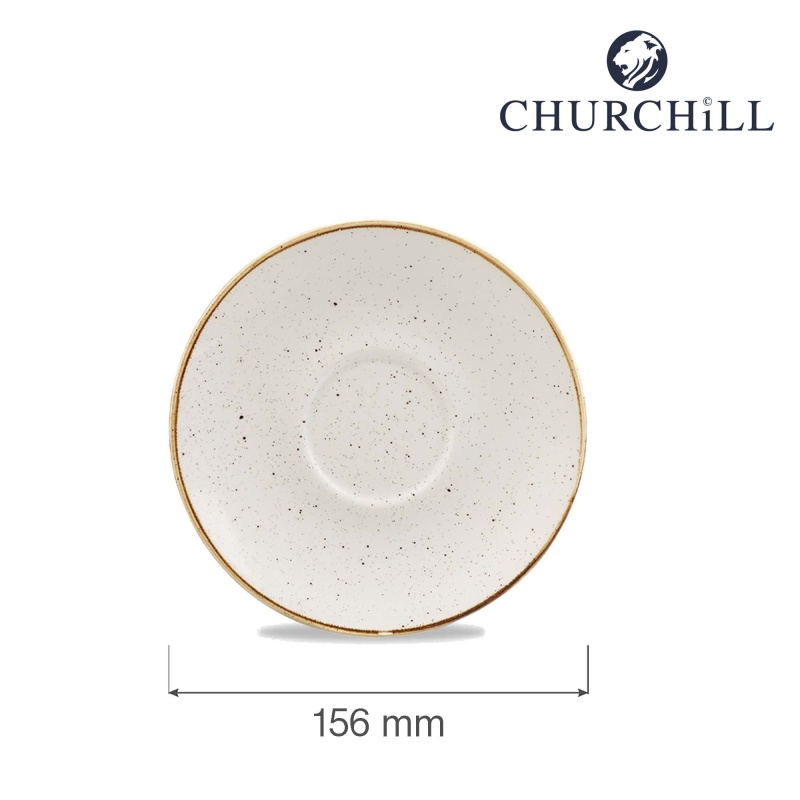 Stonecast barley white cappuccino alustass, 156 mm
