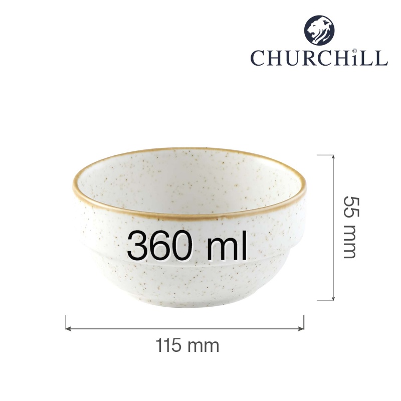 Stonecast barley white virnastatav kauss, 115x55mm