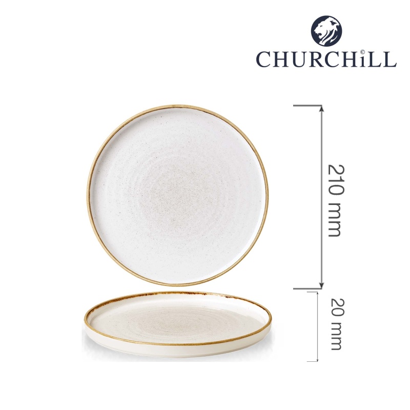 Stonecast barley white servaga taldrik, 210x20mm