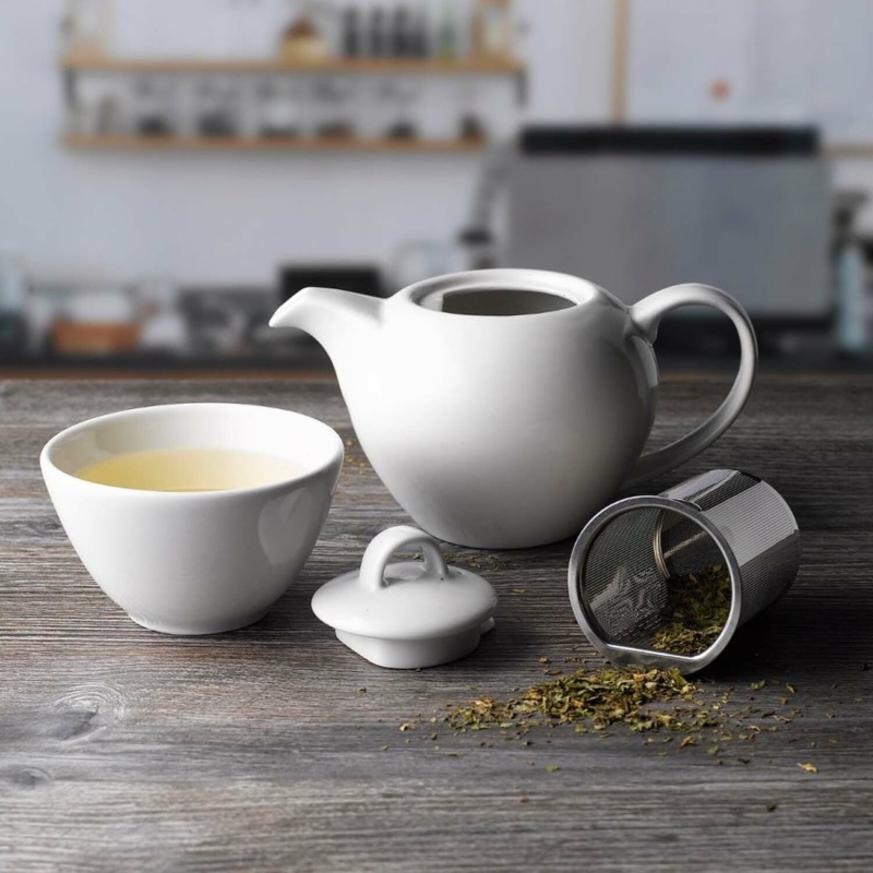 Valge profile teekann, 426ml