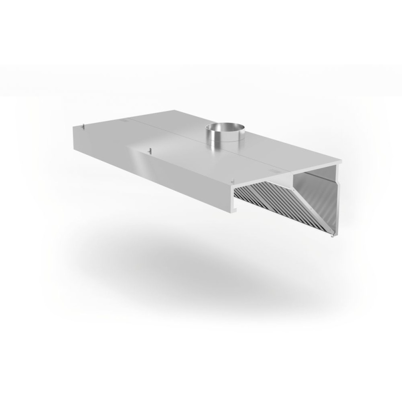 Diagonaalne ventilatsioonikubu seinale 1,2m, led