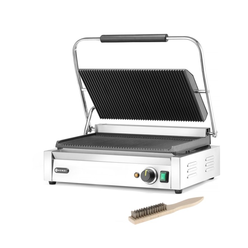 Kontaktgrill HENDI panini rihv+rihv xl