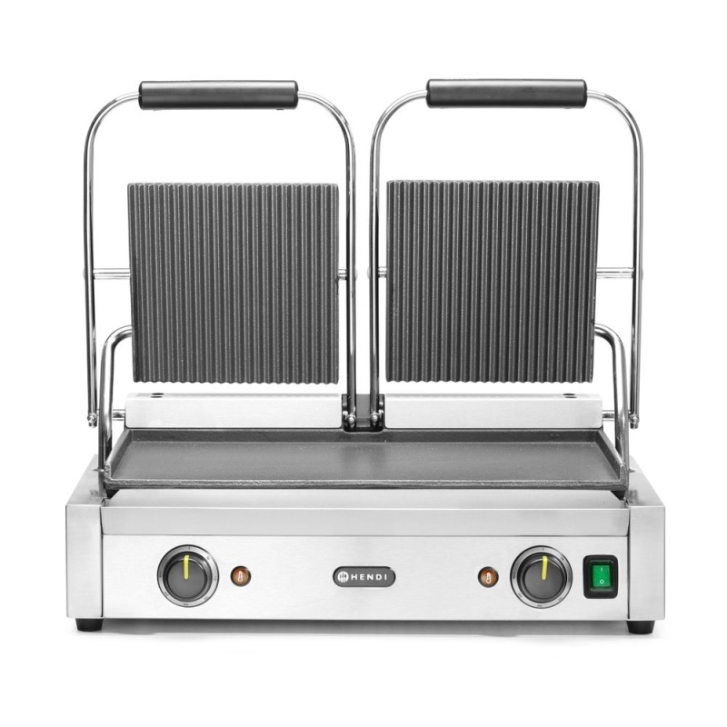 Kontaktgrill HENDI, kahepoolne, rihv+sile