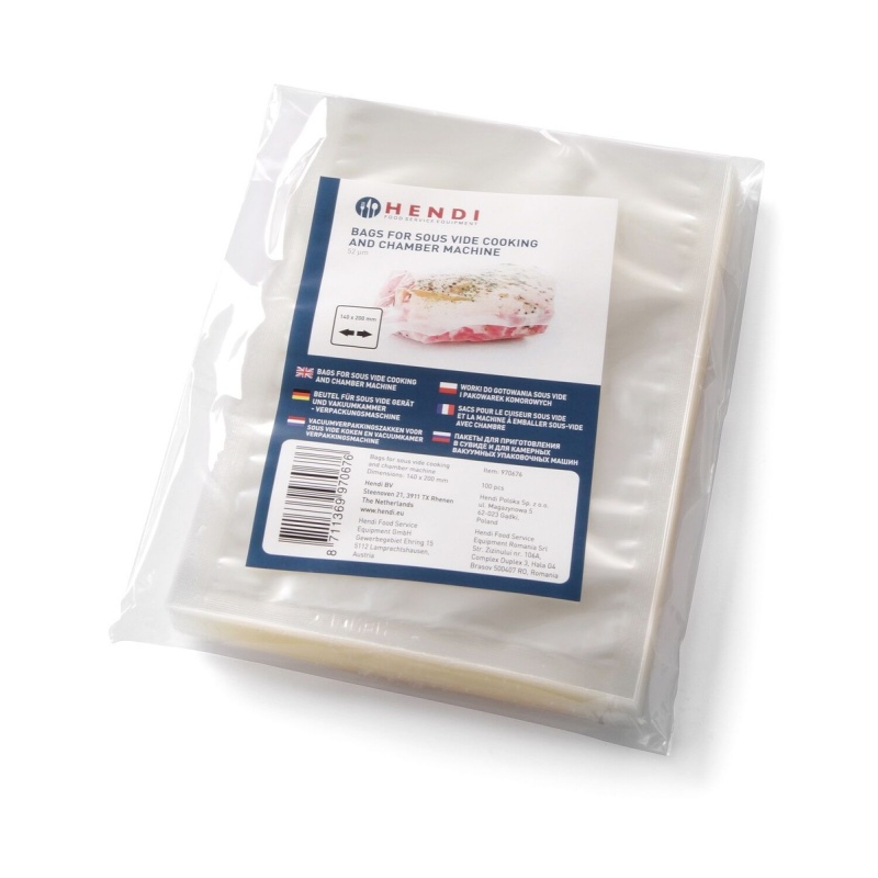 Vaakumpakendid sous vide 15x25cm 100tk