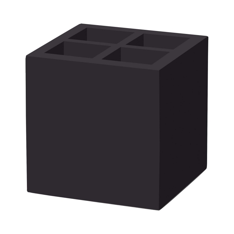 Madeira black söögiriistade ja salvrätikukarp 150x150x150 mm